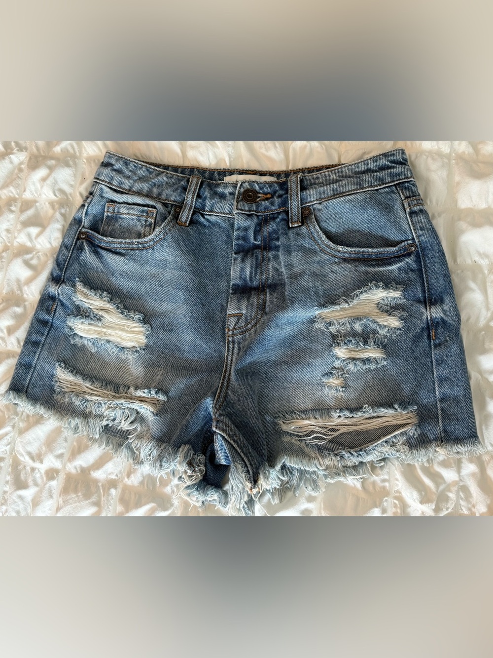 Hidden Finn High-Rise Short, Distressed, XS, NWT